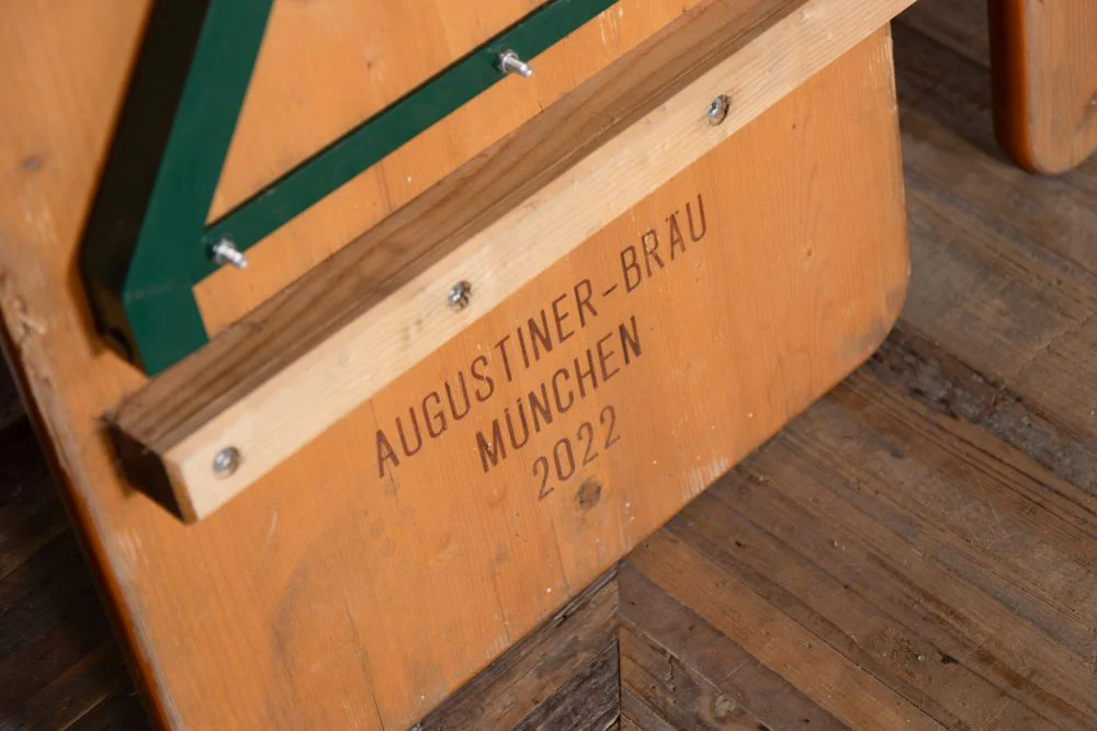 Original German Bierkeller Table and Bench Set - Image 16
