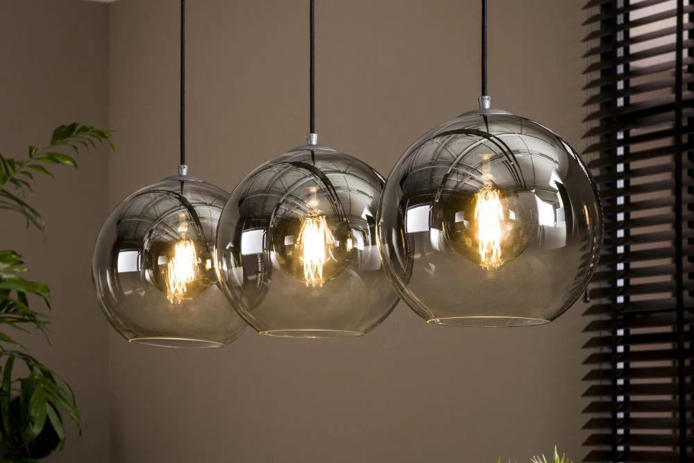 Orla Three Bubble Hanging Pendant Light