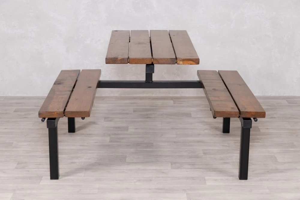 Outdoor Four Seater Table and Bench Set - Image 4