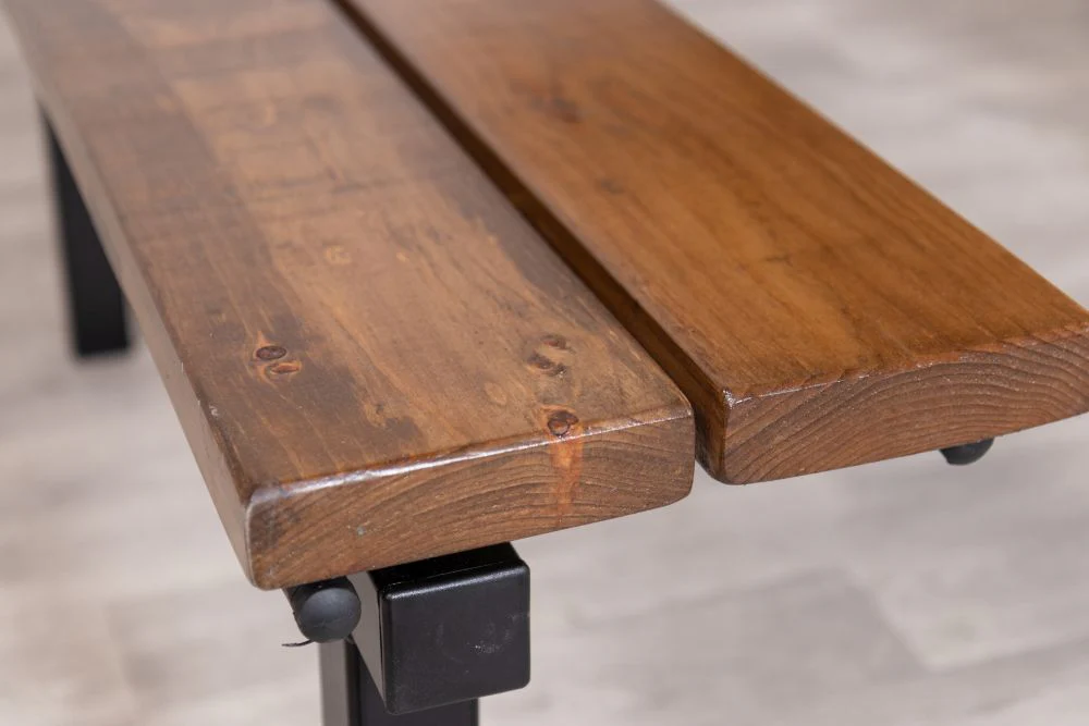 Outdoor Four Seater Table and Bench Set - Image 9