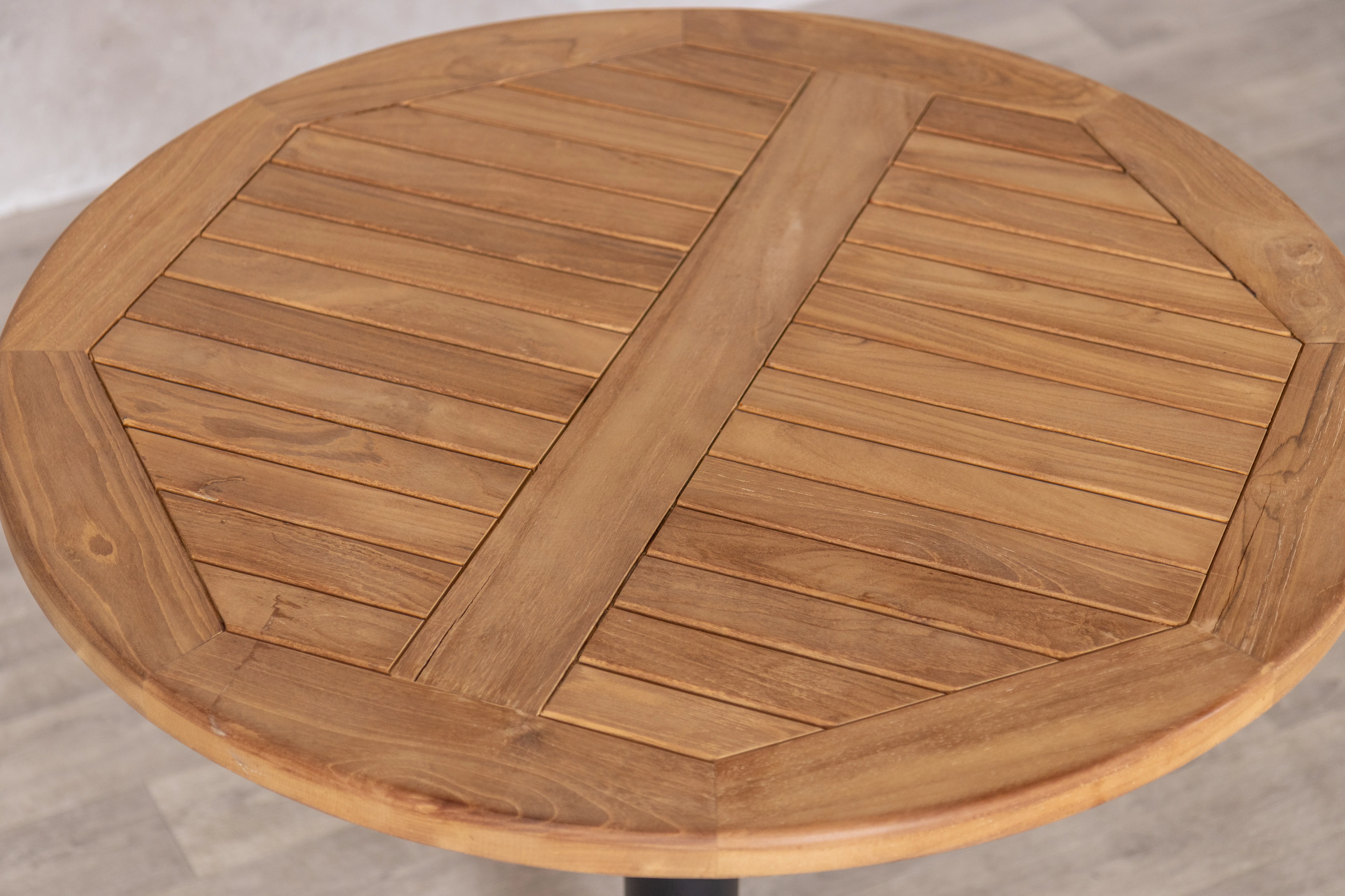 Outdoor Teak Tabletop Round Bar Table Range - Image 11