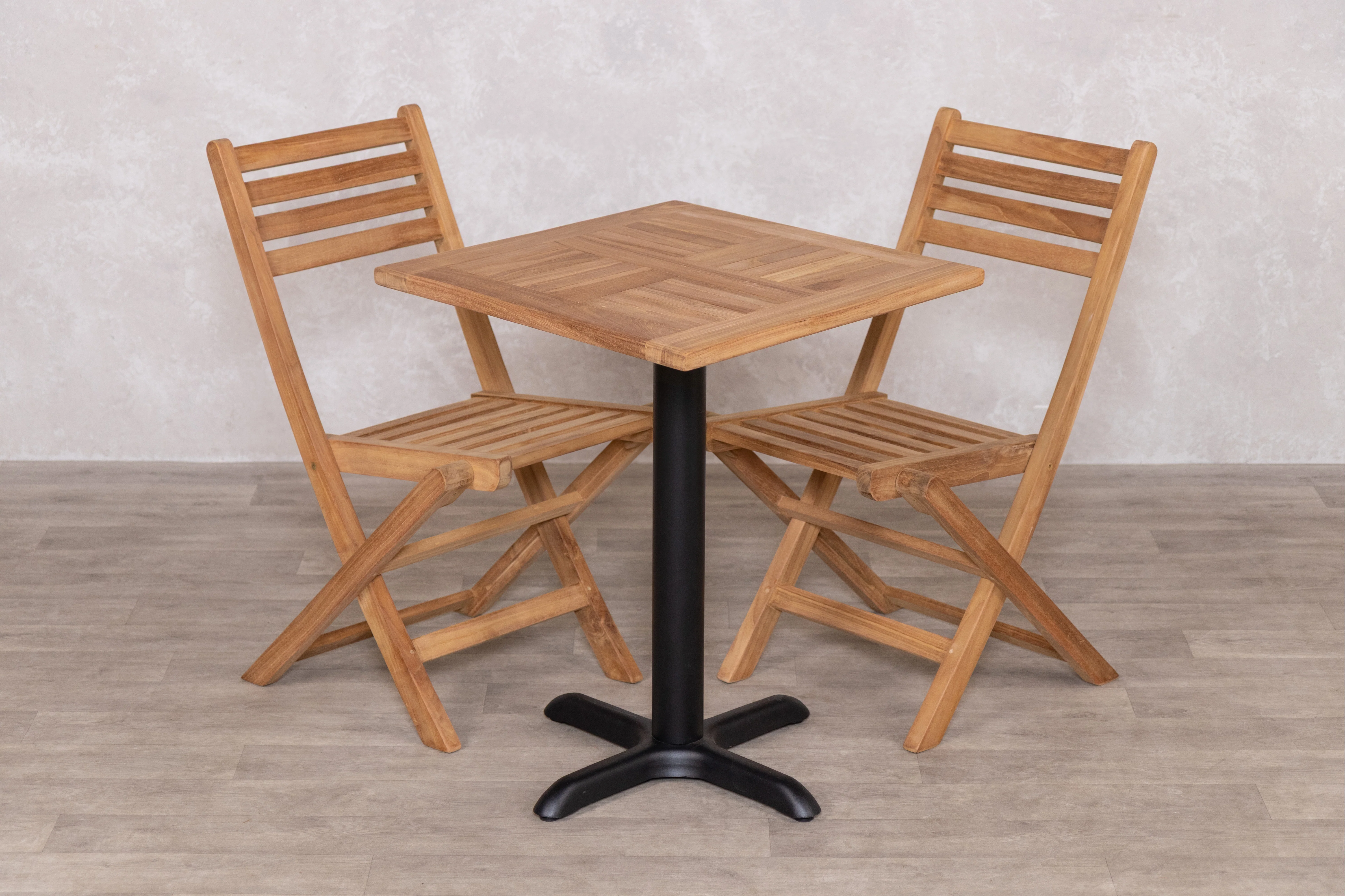 Outdoor Teak Tabletop Square Café Table Range - Image 36