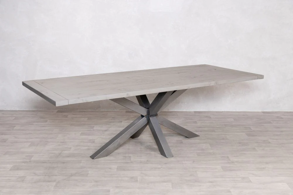 Oversized Industrial Star Base Dining Table - Image 11