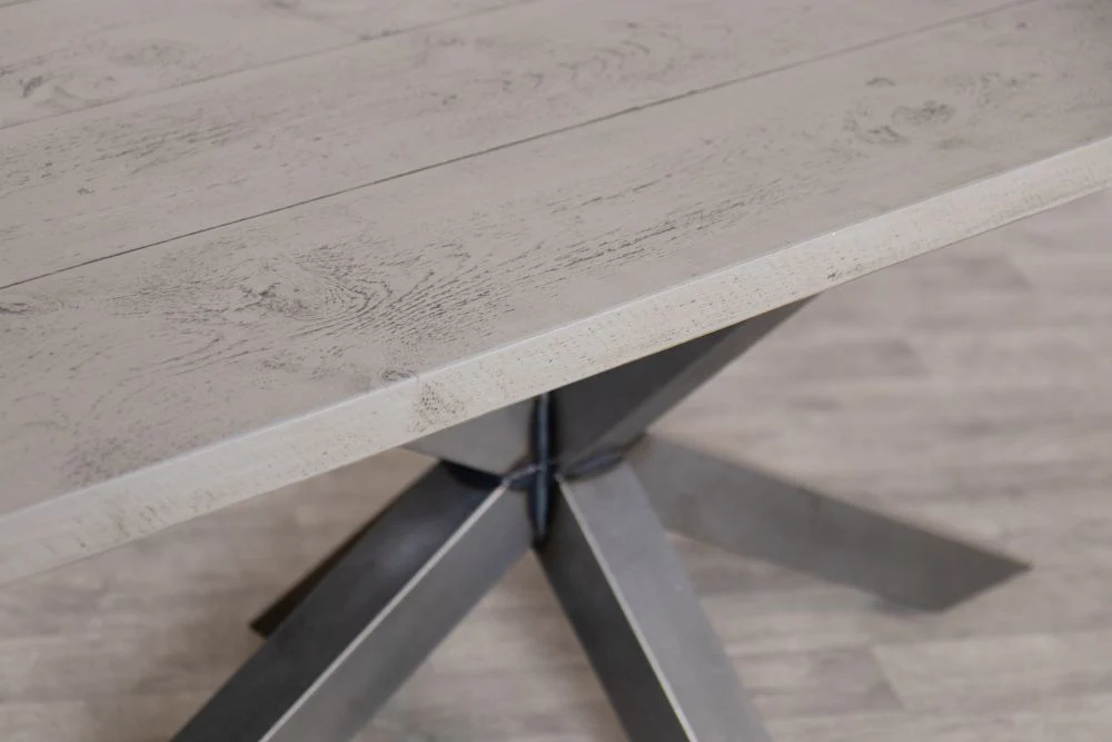 Oversized Industrial Star Base Dining Table - Image 12