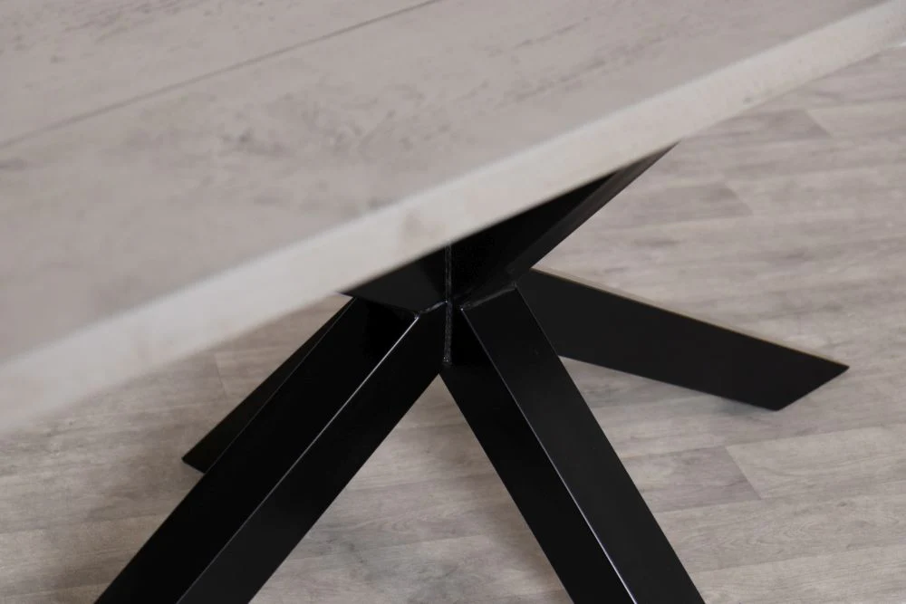Oversized Industrial Star Base Dining Table - Image 4
