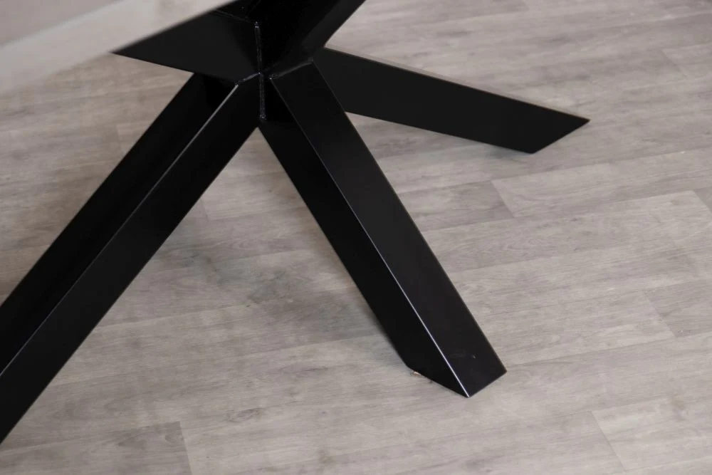 Oversized Industrial Star Base Dining Table - Image 5