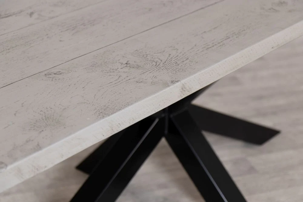 Oversized Industrial Star Base Dining Table - Image 6
