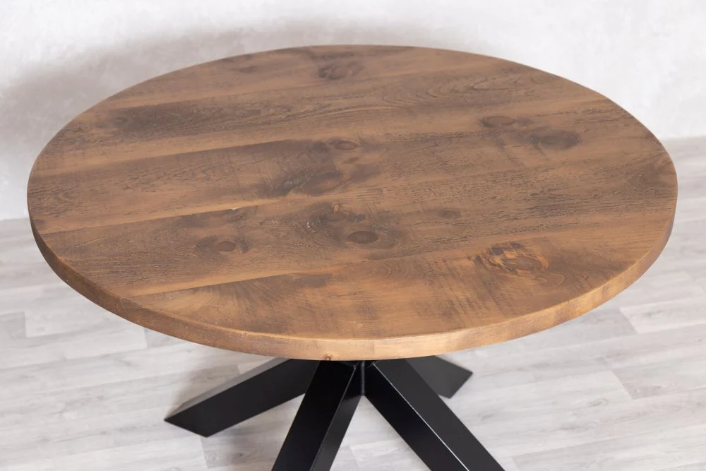 Oversized Industrial Round Dining Table - Image 11