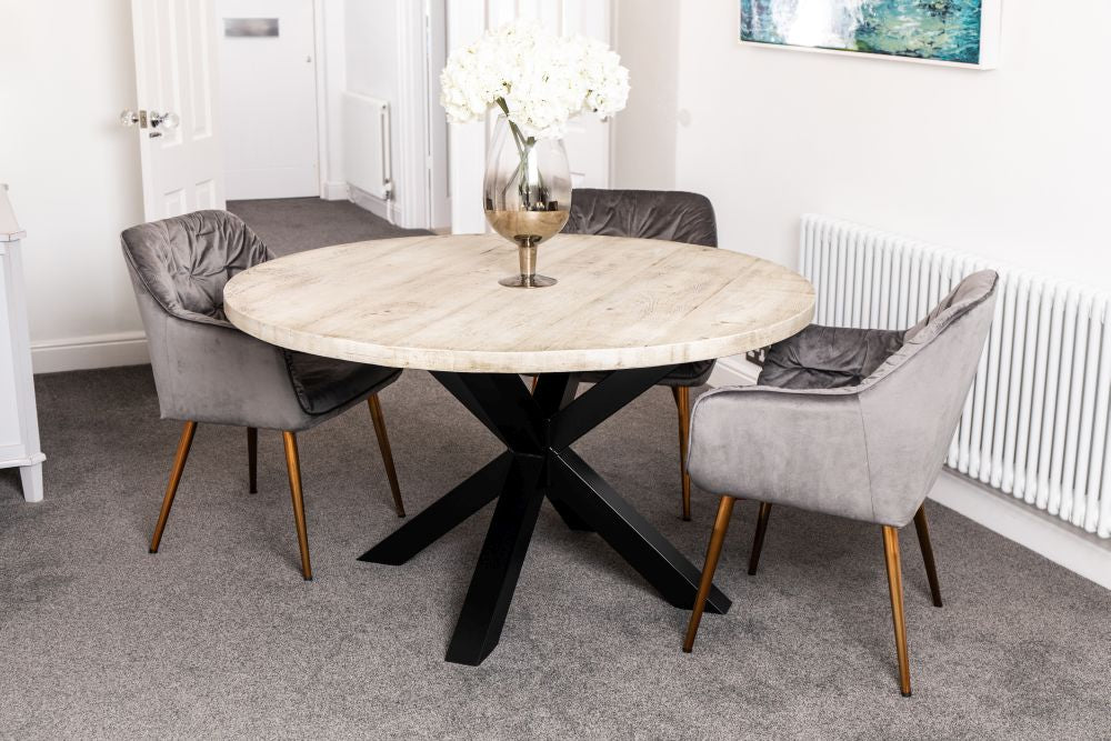 Oversized Industrial Round Dining Table - Image 16
