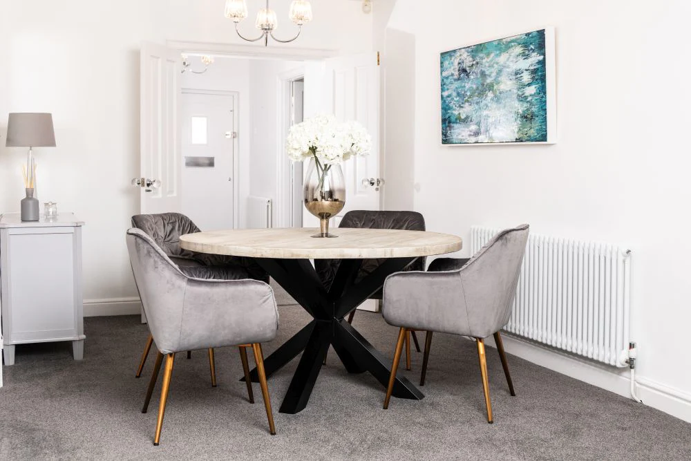Oversized Industrial Round Dining Table - Image 20