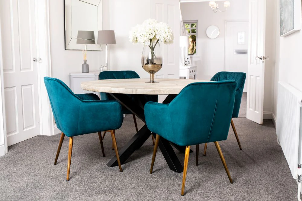 Oversized Industrial Round Dining Table - Image 21