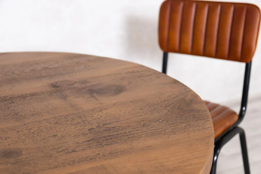 Oversized Industrial Round Dining Table - Image 5