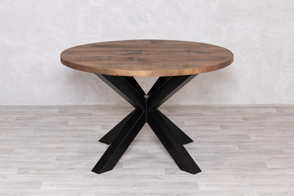 Oversized Industrial Round Dining Table - Image 9