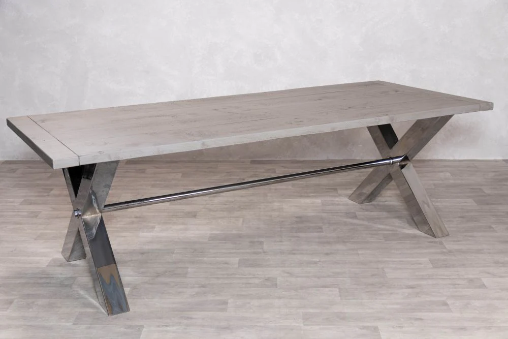 Oversized X Frame Dining Table - Image 20