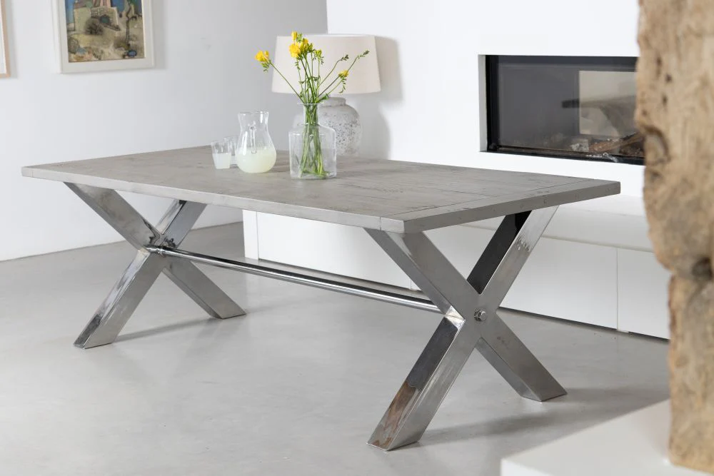 Oversized X Frame Dining Table - Image 34