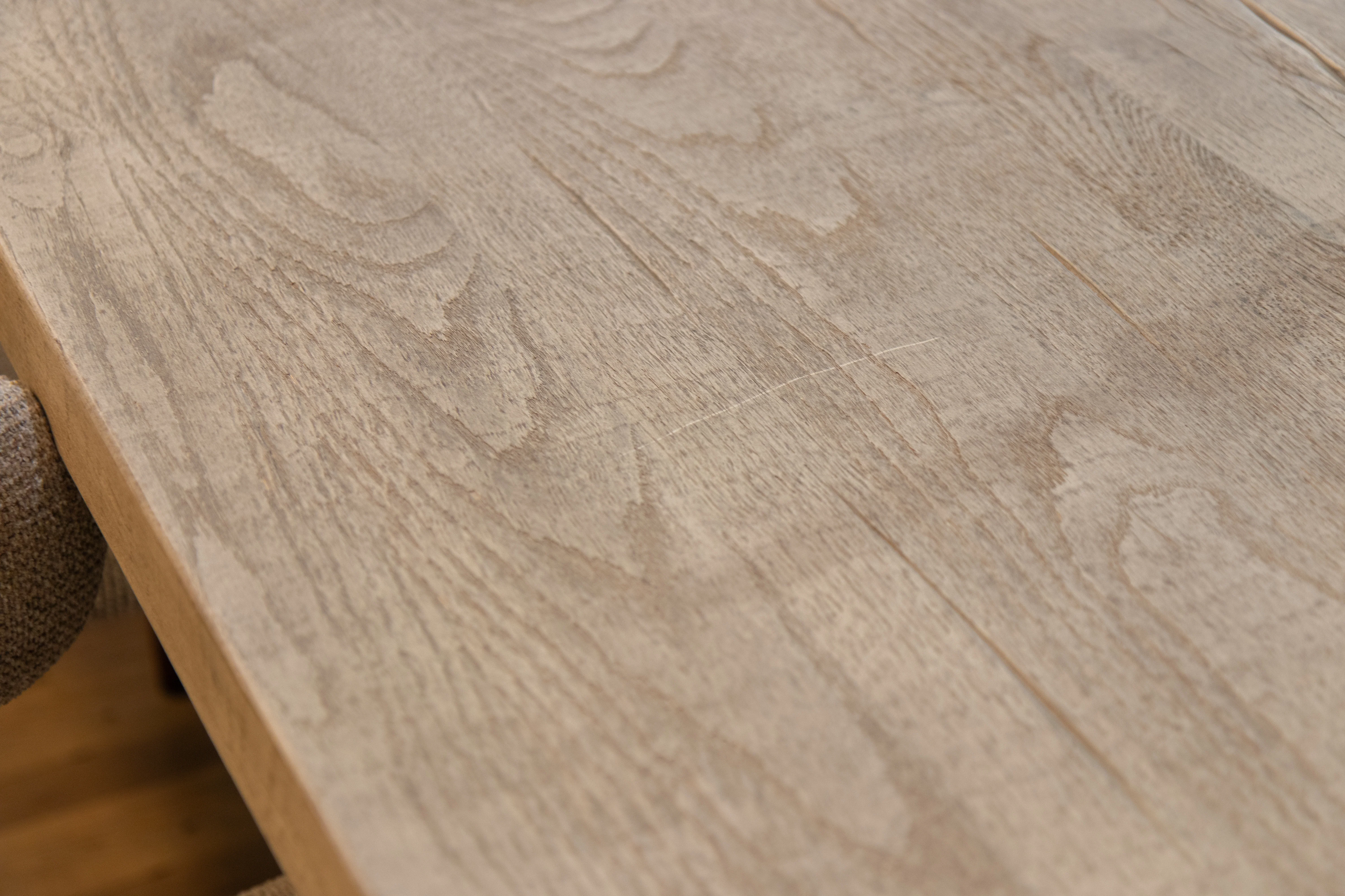 Padstow Extending Dining Table in Pebble Grey - 2.4m - SECONDS ITEM - Image 3