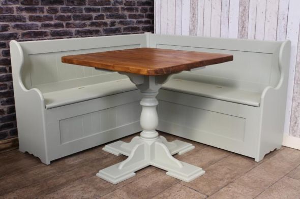 Handmade Pine Pedestal Cafe Table - Image 6