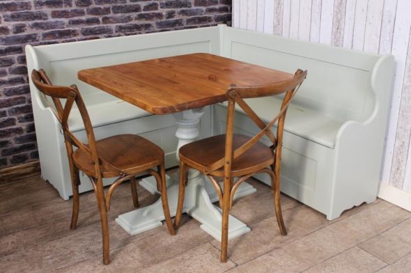 Handmade Pine Pedestal Cafe Table - Image 8