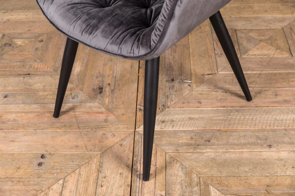 Pair of Picasso Velvet Dining Chairs - Image 4
