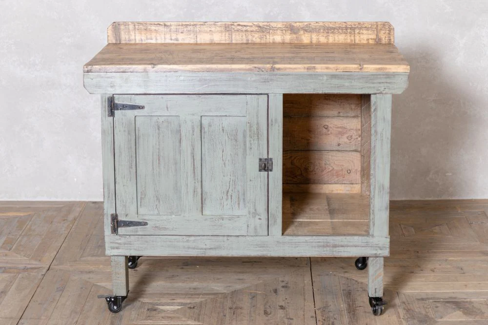 Pine Sideboard Workstation with Storage