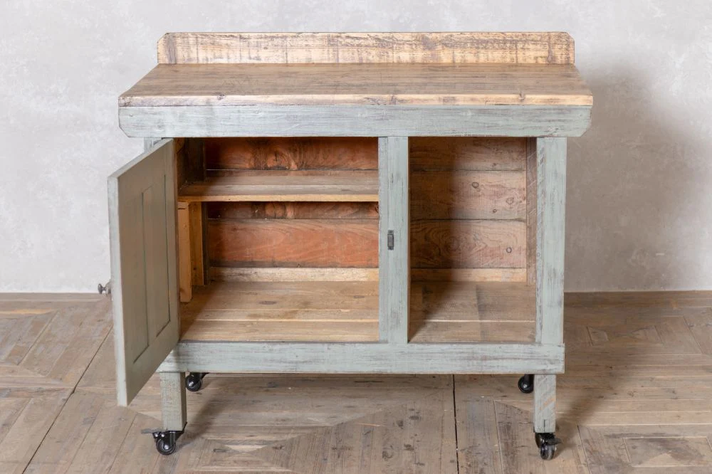 Pine Sideboard Workstation with Storage - Image 2