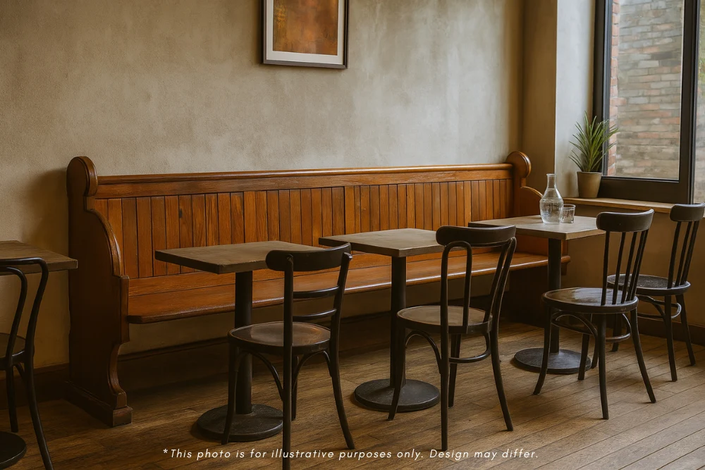 Vintage Pitch Pine Church Pew Range - Image 2