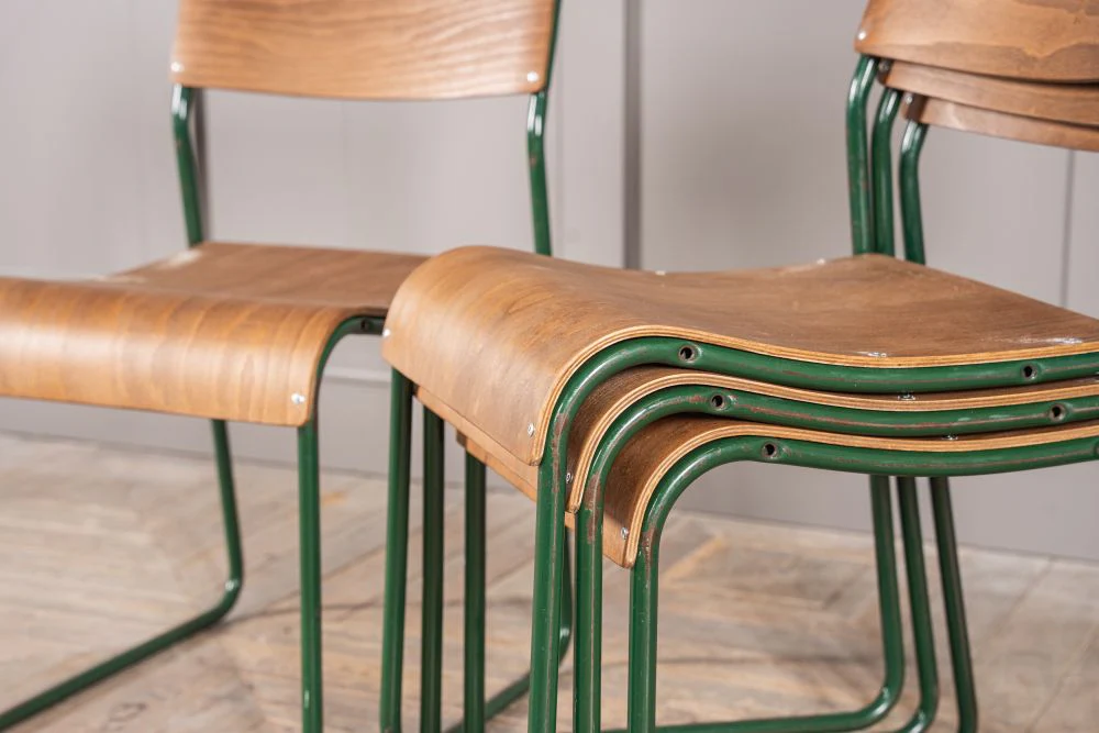 Plywood Vintage Stacking Chairs - Image 10