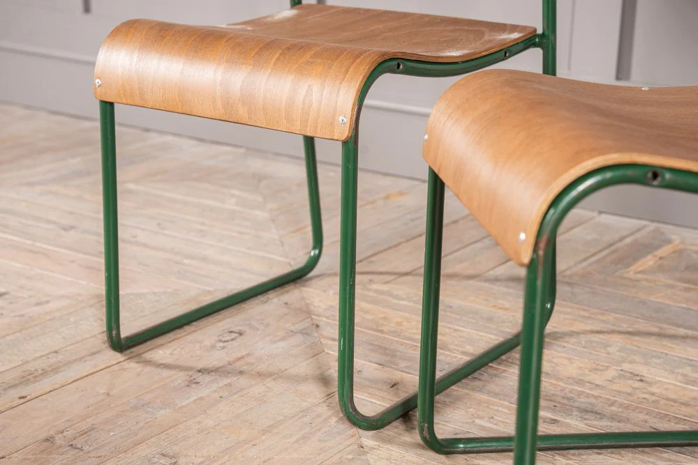 Plywood Vintage Stacking Chairs - Image 4