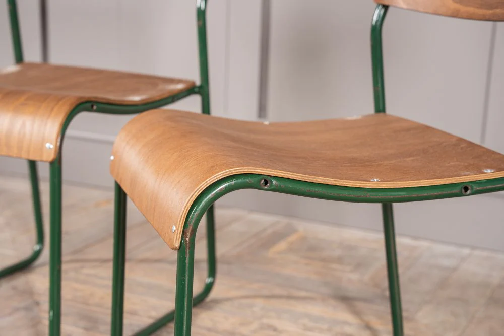 Plywood Vintage Stacking Chairs - Image 5