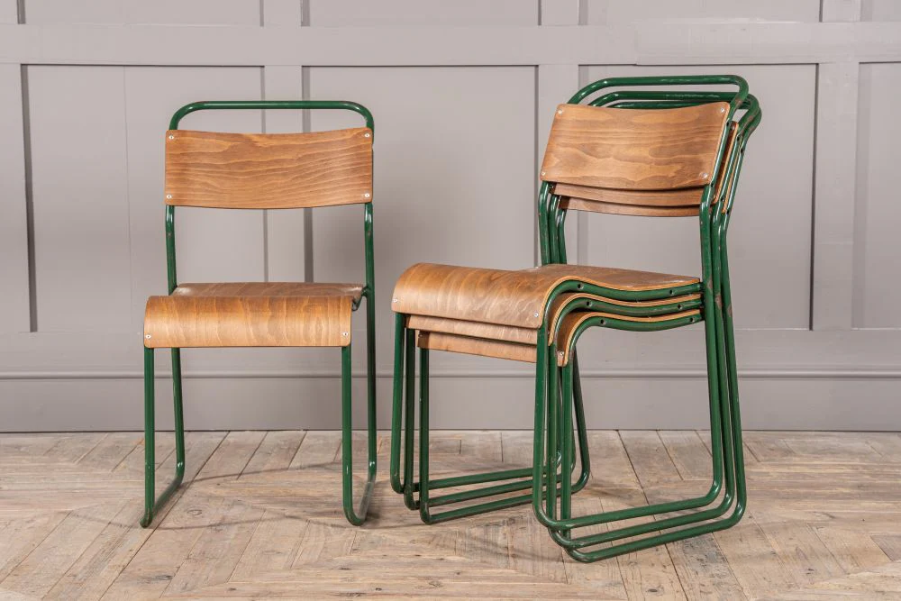 Plywood Vintage Stacking Chairs - Image 8