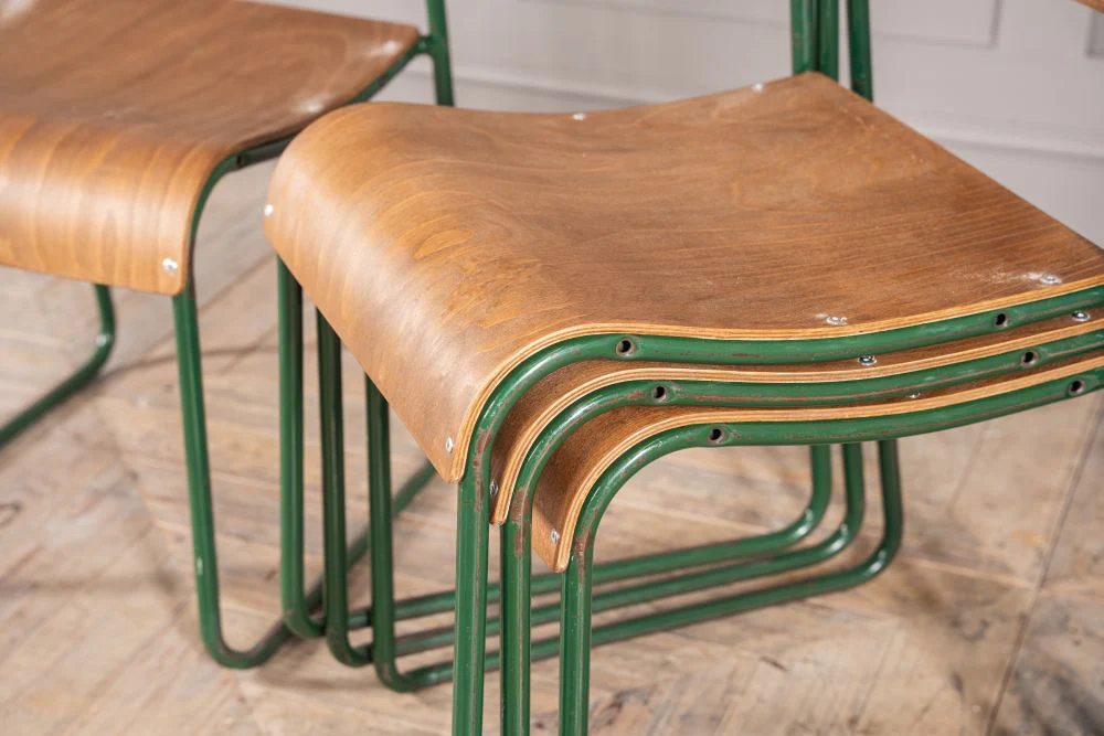 Plywood Vintage Stacking Chairs - Image 9