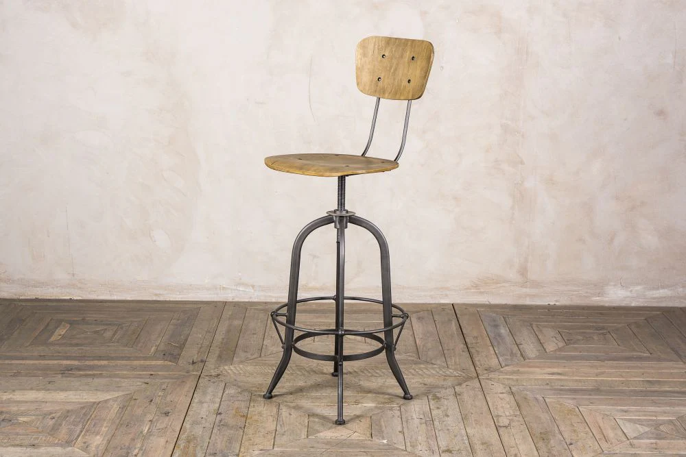 Premier Industrial Barstool with Back - Image 2