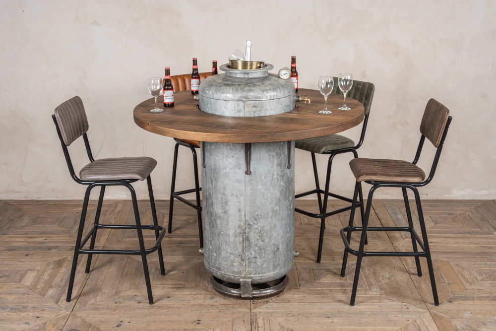 Pressure Tank Upcycled Poseur Table