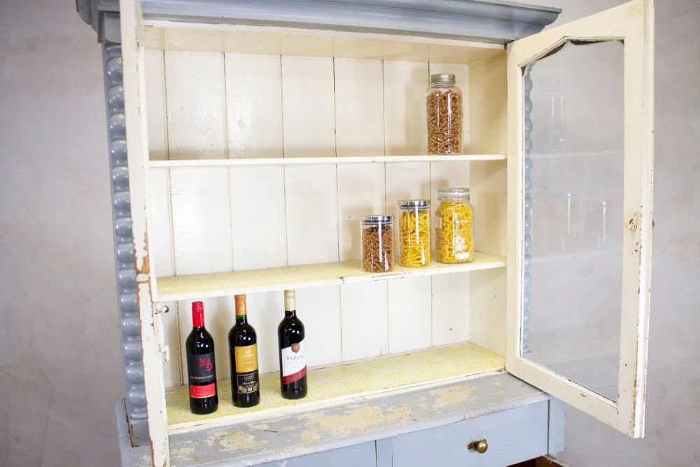 Victorian Pine Painted Kitchen Dresser - Image 3