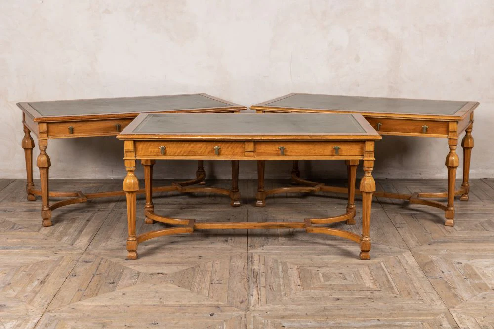 Vintage Solid Walnut Writing Desk - Image 10