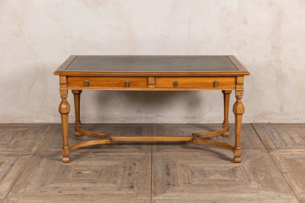 Vintage Solid Walnut Writing Desk - Image 2