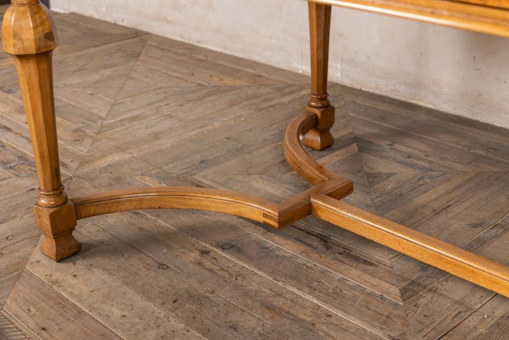 Vintage Solid Walnut Writing Desk - Image 7
