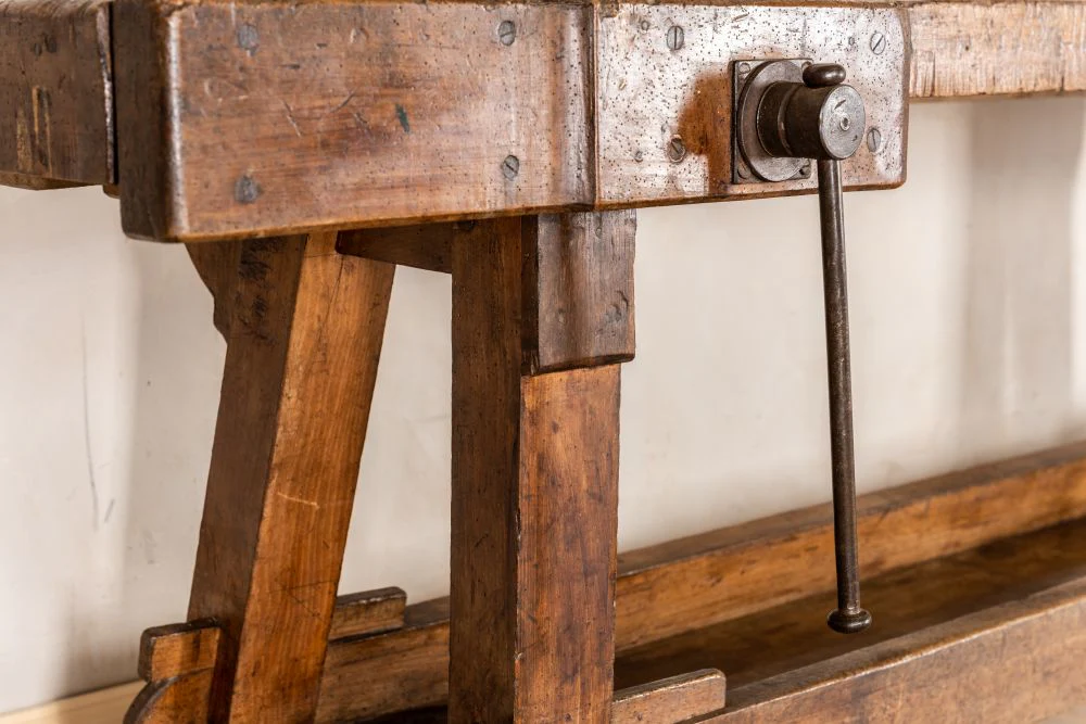 Edwardian Carpenters Workbench - Image 10