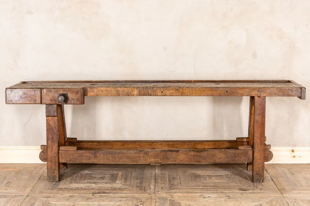 Edwardian Carpenters Workbench - Image 11