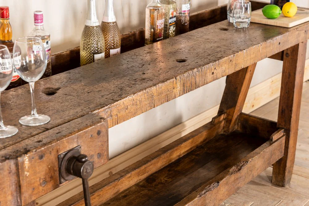 Edwardian Carpenters Workbench - Image 4