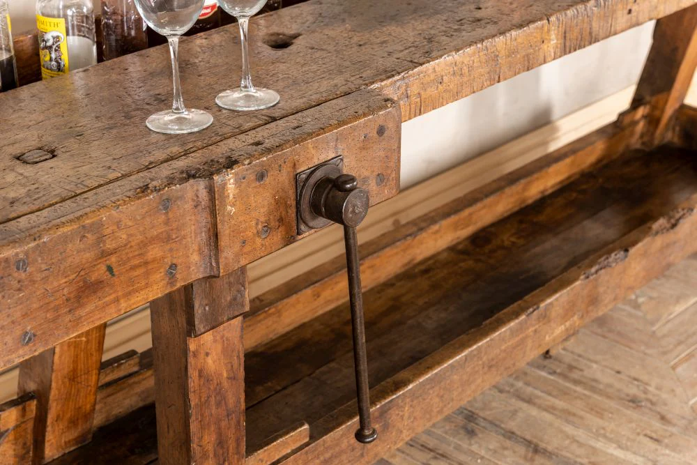 Edwardian Carpenters Workbench - Image 7