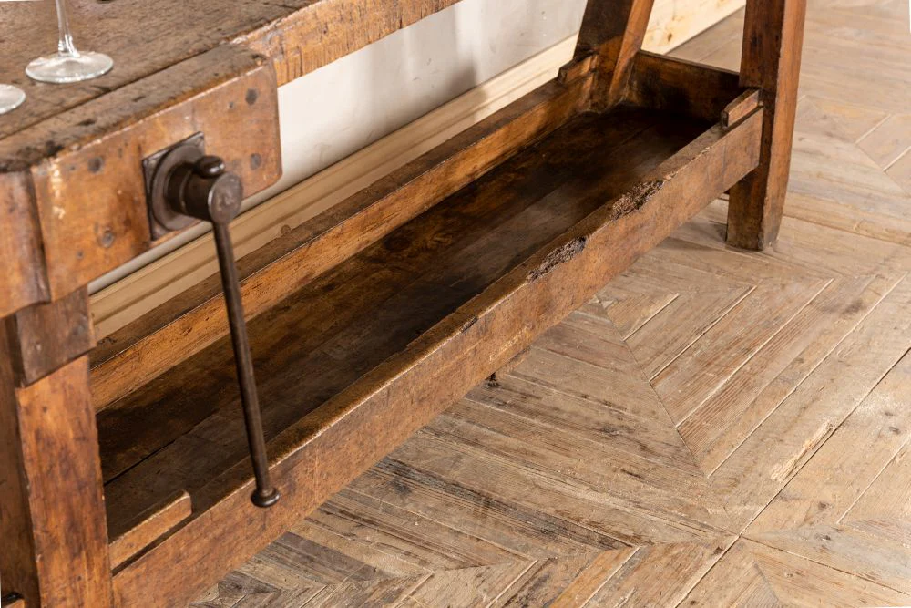 Edwardian Carpenters Workbench - Image 8