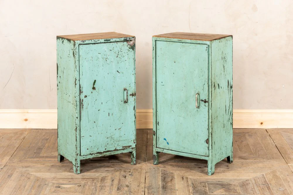 Pair of Industrial Bedside Cabinets - Image 12