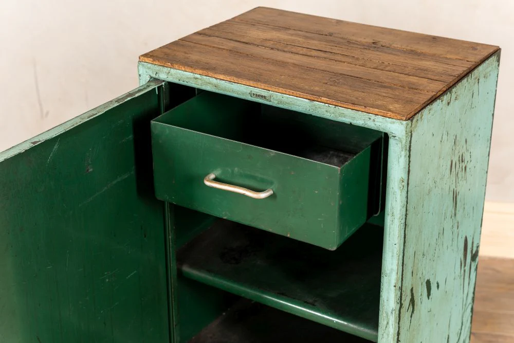 Pair of Industrial Bedside Cabinets - Image 3