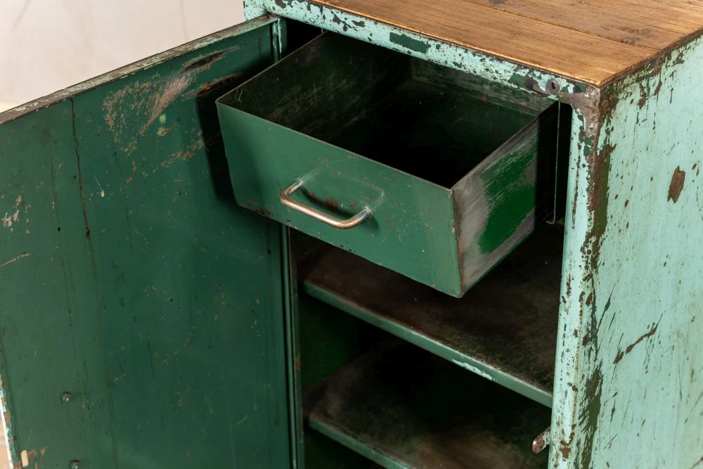 Pair of Industrial Bedside Cabinets - Image 9