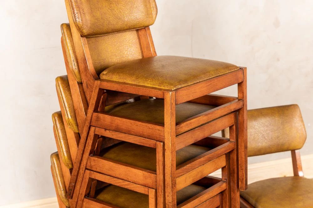 1960s Stacking Ben Café Chairs - Image 4