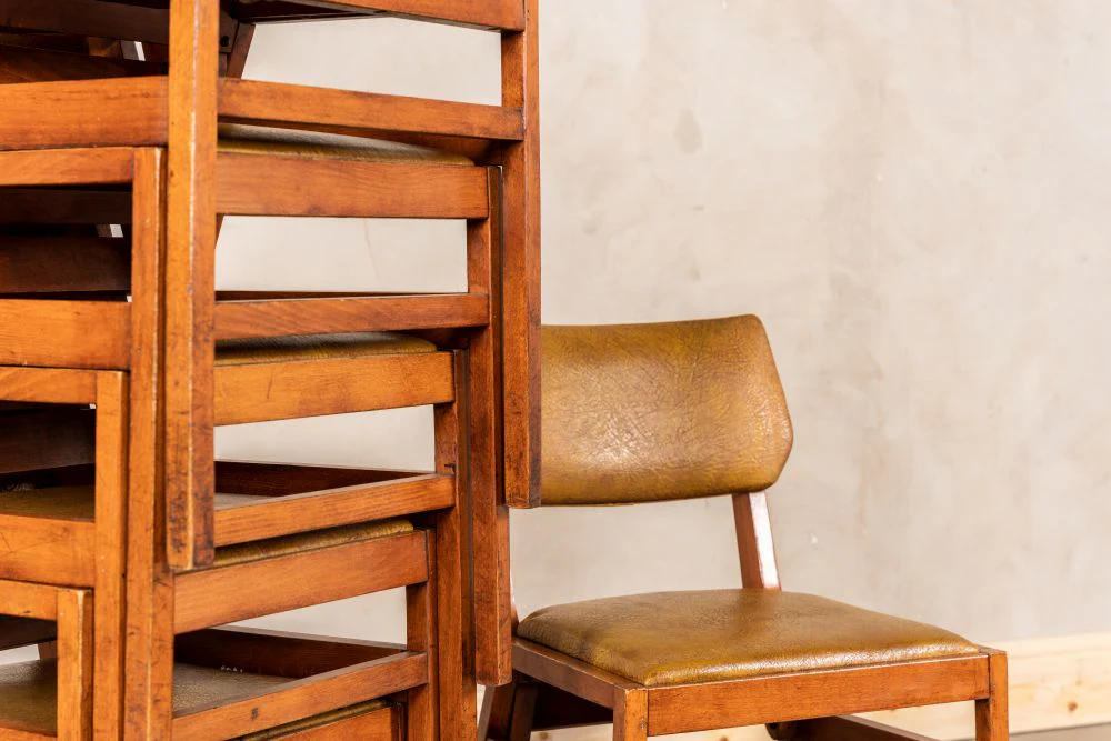 1960s Stacking Ben Café Chairs - Image 5