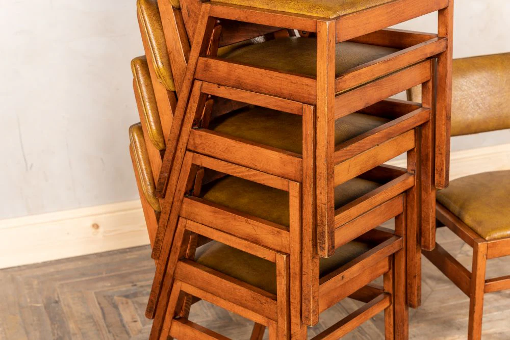 1960s Stacking Ben Café Chairs - Image 8