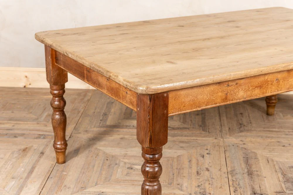 Large Pine Country Farmhouse Table - Image 3