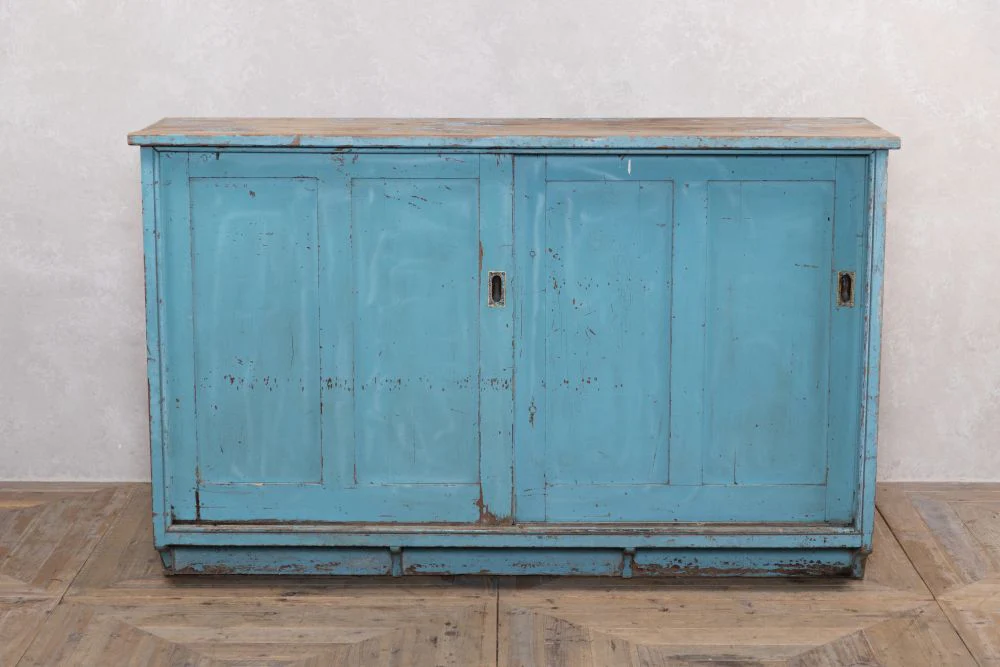 Large Pine Sliding Door Cupboard With Internal Pigeonholes - Image 2